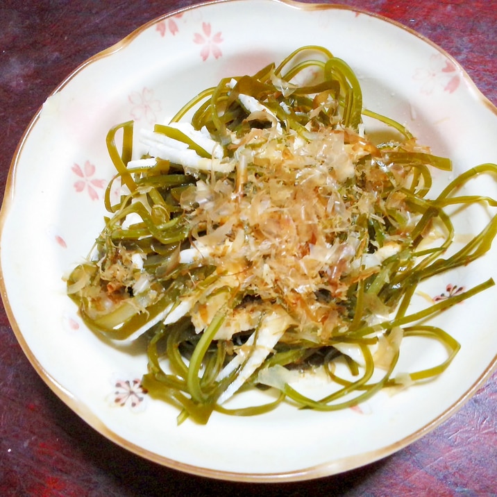 切り昆布と長芋の和え物【さっぱりポン酢！】